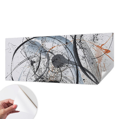 Peel and stick fototapet med ett uttrycksfullt abstrakt motiv