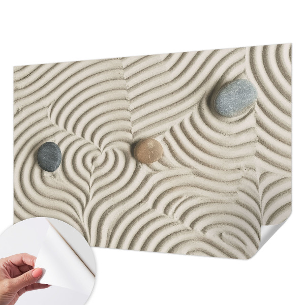 3D fototapet med motiv av harmoniska vågor