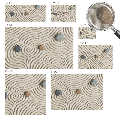 3D fototapet med motiv av harmoniska vågor
