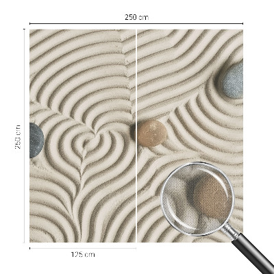 3D fototapet med motiv av harmoniska vågor