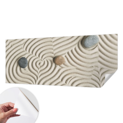 3D fototapet med motiv av harmoniska vågor