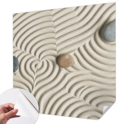 3D fototapet med motiv av harmoniska vågor
