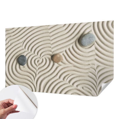 3D fototapet med motiv av harmoniska vågor