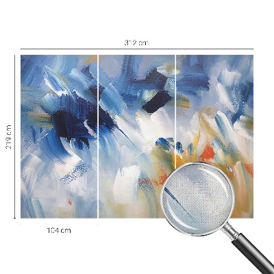 Fototapet för barn Färgglada penseldrag