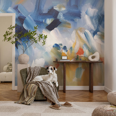 Fototapet för barn Färgglada penseldrag