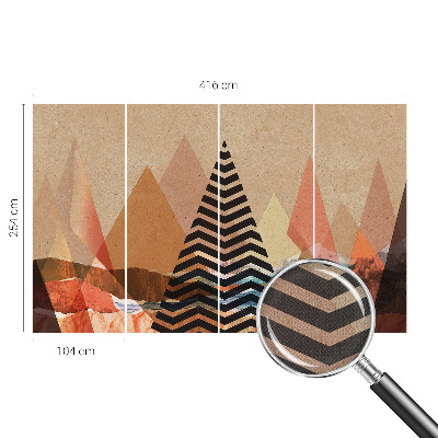 Självhäftande fotovägg Abstrakt landskap