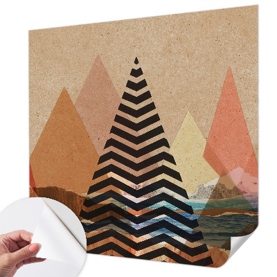 Självhäftande fotovägg Abstrakt landskap