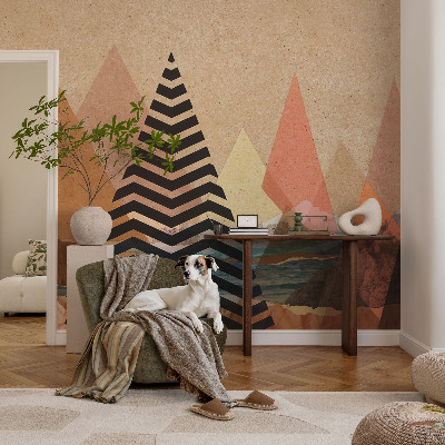 Självhäftande fotovägg Abstrakt landskap