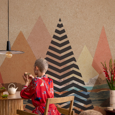 Självhäftande fotovägg Abstrakt landskap