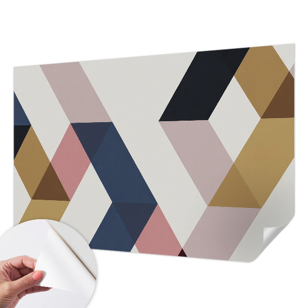 Peel and stick fototapet Färgglada romber