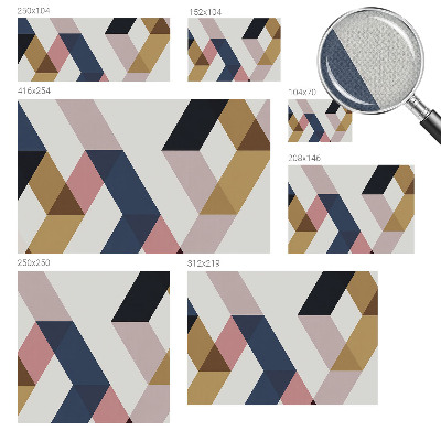 Peel and stick fototapet Färgglada romber