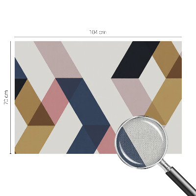 Peel and stick fototapet Färgglada romber