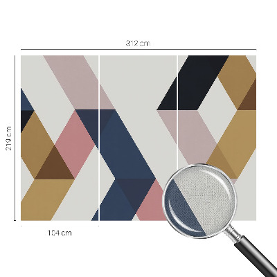 Peel and stick fototapet Färgglada romber