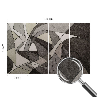 Fototapet barn med geometrisk abstraktion