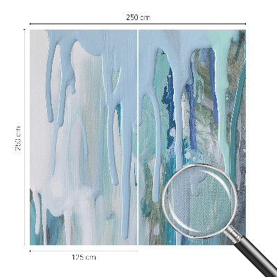 Fototapet barnrum Blå kaskader