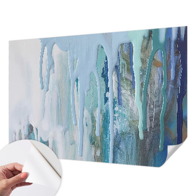 Fototapet barnrum Blå kaskader