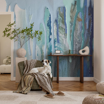 Fototapet barnrum Blå kaskader