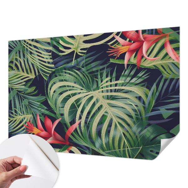 Självhäftande fotovägg Exotiska växter