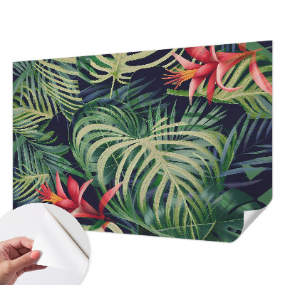 Självhäftande fotovägg Exotiska växter