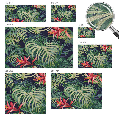 Självhäftande fotovägg Exotiska växter