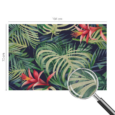 Självhäftande fotovägg med motiv av exotiska växter