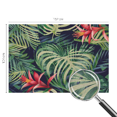 Självhäftande fotovägg med motiv av exotiska växter