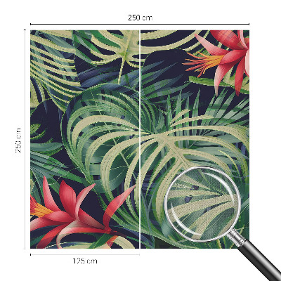 Självhäftande fotovägg Exotiska växter