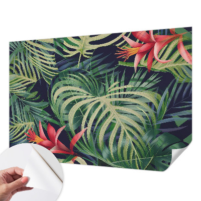 Självhäftande fotovägg Exotiska växter