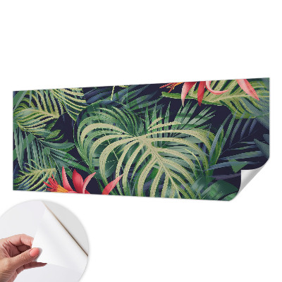 Självhäftande fotovägg med motiv av exotiska växter