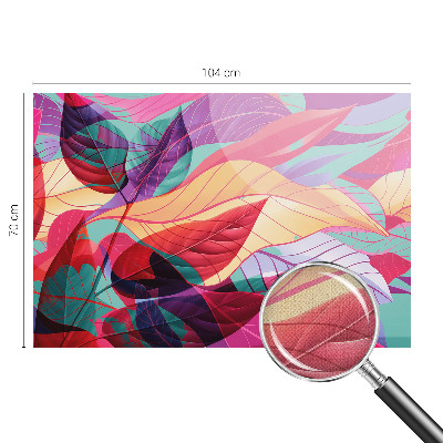 3D fototapet Abstrakta löv