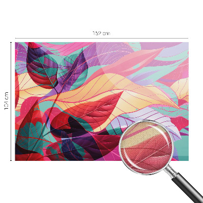 3D fototapet Abstrakta löv