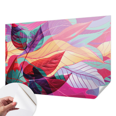 3D fototapet Abstrakta löv