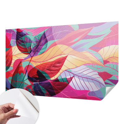 3D fototapet Abstrakta löv