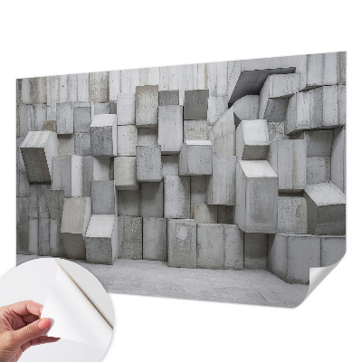 Fototapet för barn med motiv av betongblock