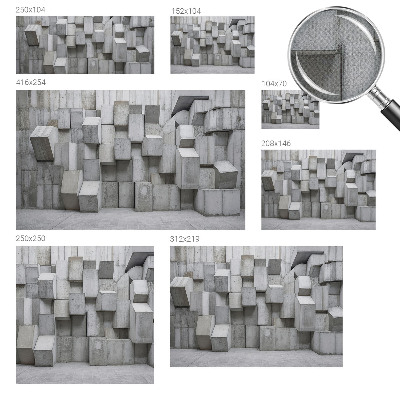 Fototapet för barn med motiv av betongblock