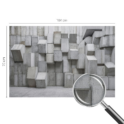 Fototapet för barn med motiv av betongblock
