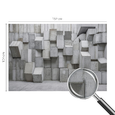 Fototapet för barn med motiv av betongblock