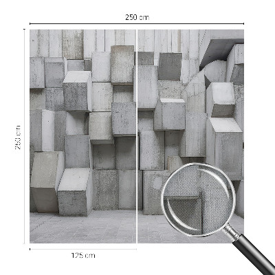 Fototapet för barn med motiv av betongblock