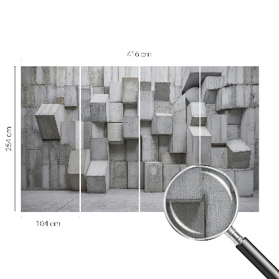 Fototapet för barn med motiv av betongblock
