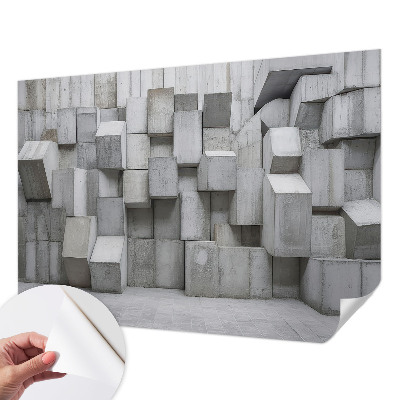 Fototapet för barn med motiv av betongblock
