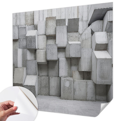 Fototapet för barn med motiv av betongblock