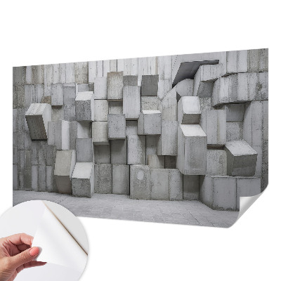 Fototapet för barn med motiv av betongblock