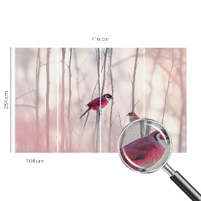 Fototapet barn Fågelpar