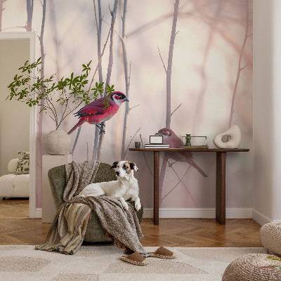 Fototapet barn Fågelpar