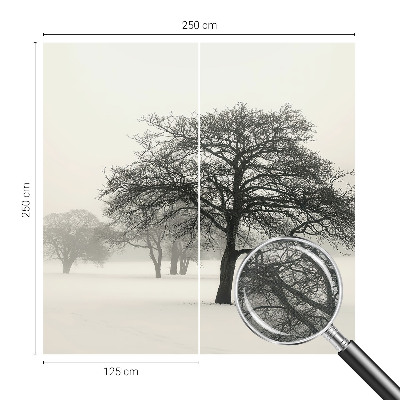 Fototapet barn Vinterträd