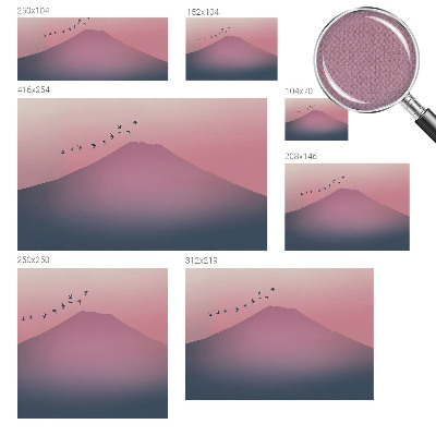 Fototapet barnrum Bergväst