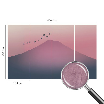 Fototapet barnrum Bergväst