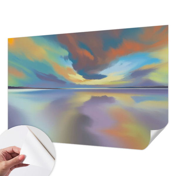 Självhäftande fototapet Regnbågssolnedgång