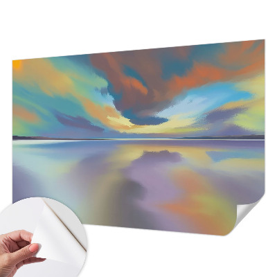 Självhäftande fototapet Regnbågssolnedgång