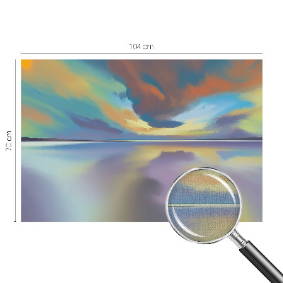 Självhäftande fototapet Regnbågssolnedgång